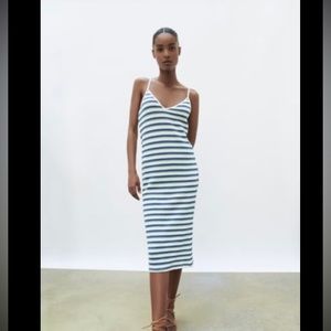 Zara crochet knit dress